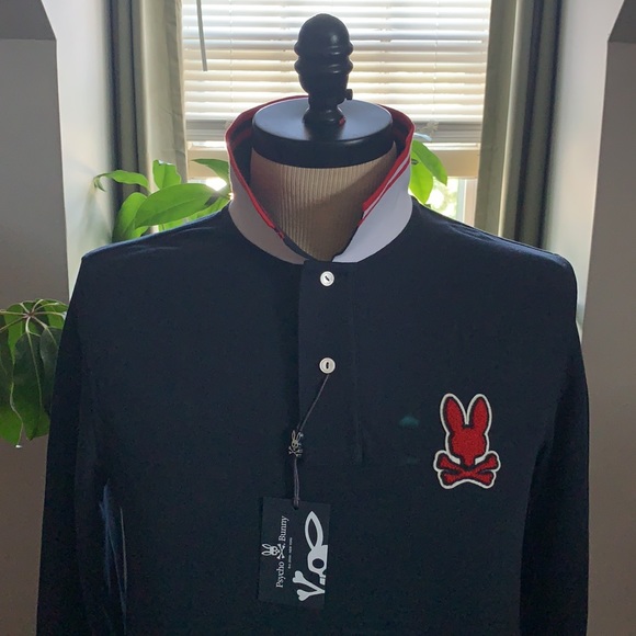 NWT Psycho Bunny long sleeve polo - Picture 2 of 5
